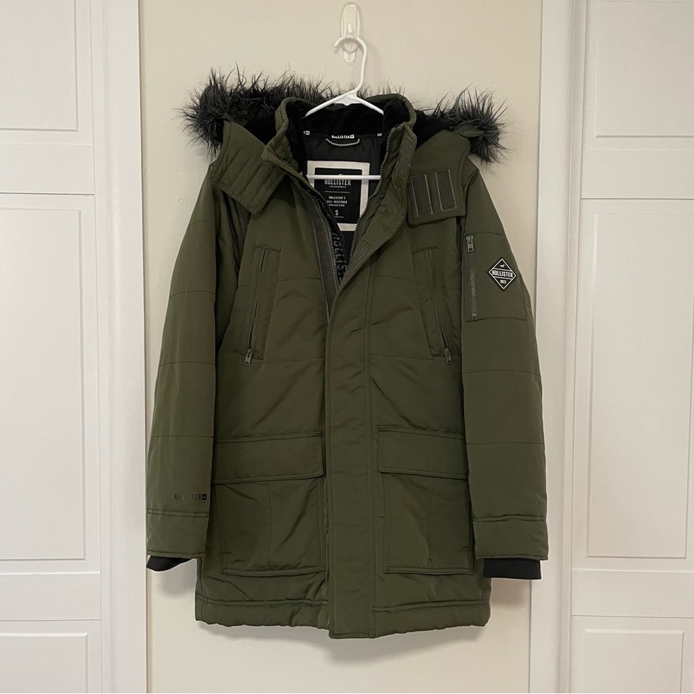 Hollister Men’s Green All-Weather Parka S